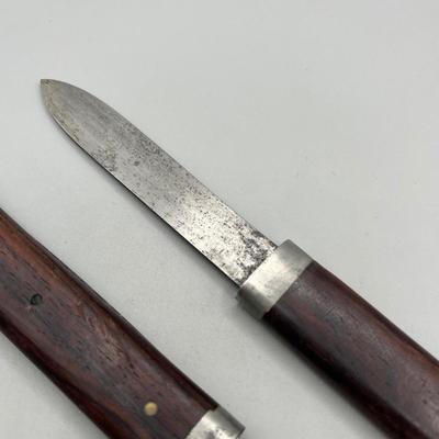 LOT 92: Vintage Stainless Steel Camping/Hunting Utensils