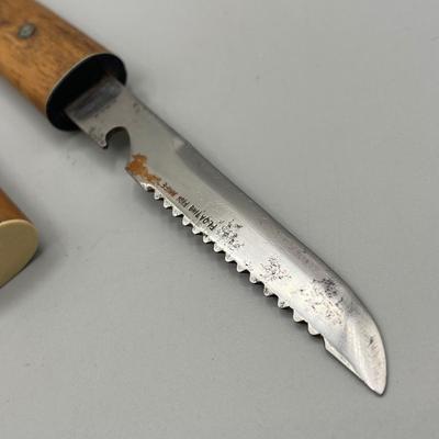 LOT 92: Vintage Stainless Steel Camping/Hunting Utensils