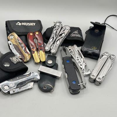 LOT 95: Multi-Tool Collection - Husky, Gerber and More