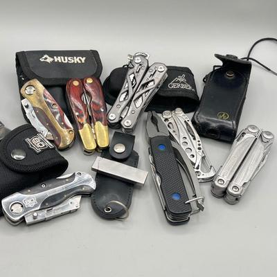 LOT 95: Multi-Tool Collection - Husky, Gerber and More