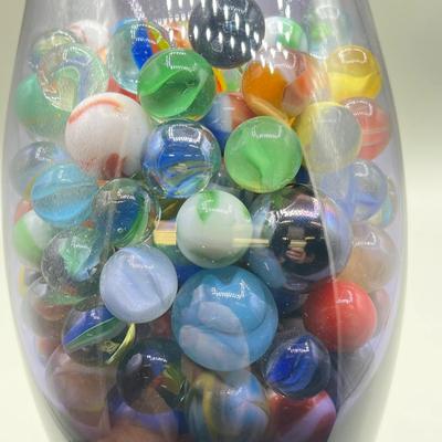 LOT 99: Vintage Marble Collection in Limited Edition Princess Diana Purple Glass Vase