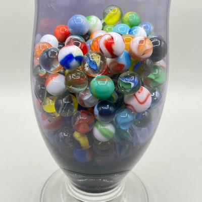 LOT 99: Vintage Marble Collection in Limited Edition Princess Diana Purple Glass Vase