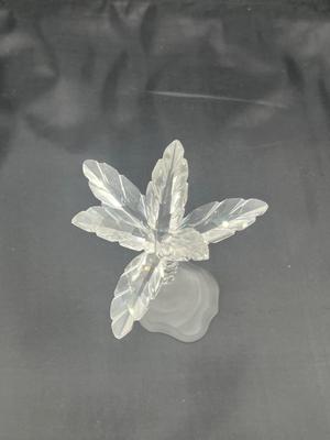 LOT 180: Swarovski Crystal Palm Tree Figurine with Frosted Base