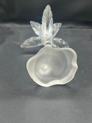 LOT 180: Swarovski Crystal Palm Tree Figurine with Frosted Base