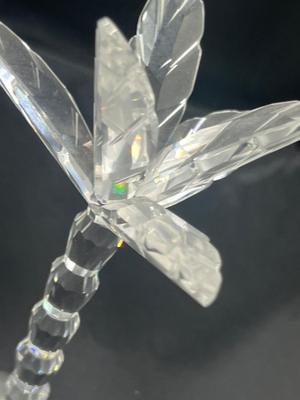 LOT 180: Swarovski Crystal Palm Tree Figurine with Frosted Base