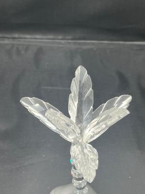LOT 180: Swarovski Crystal Palm Tree Figurine with Frosted Base