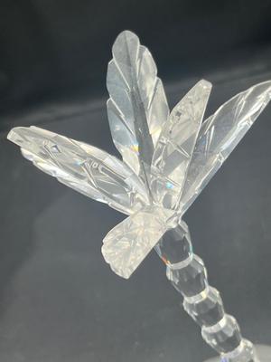 LOT 180: Swarovski Crystal Palm Tree Figurine with Frosted Base