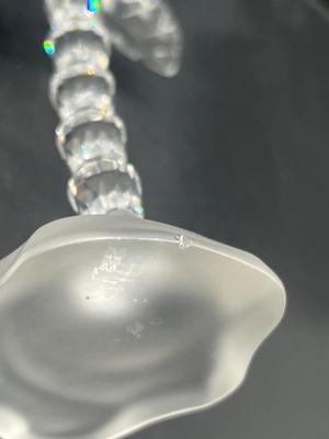 LOT 180: Swarovski Crystal Palm Tree Figurine with Frosted Base