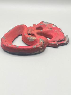 LOT 186: Mid Century Modern Cast Metal Happy Face Drama Mask aka "Clown Devil Face"