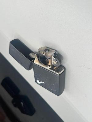 LOT 189: Cigar Afficianado Collection - Humidor, Zippo and Proetheus Lighters, Faux Mable Cigar Lighter With Ashtray and More