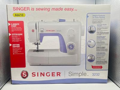 LOT 190: New In Box Never Used Singer Sewing Machine