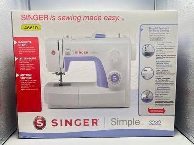 LOT 190: New In Box Never Used Singer Sewing Machine