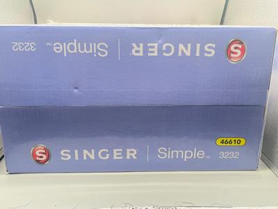 LOT 190: New In Box Never Used Singer Sewing Machine