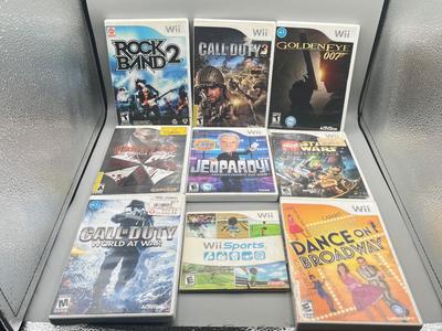LOT 192: Wii Games - Batman, Spiderman, Madden '09, Beatles Rockband, Call of Duty and More