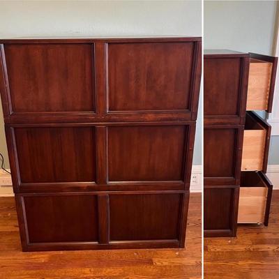 Double Sided Wooden Stacked Drawers (B1-BC)