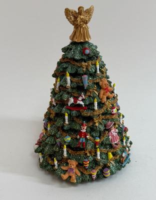 Sale Photo Thumbnail #373: Very good physical condition, but music box doesn't play. Approx. 8.5" tall.