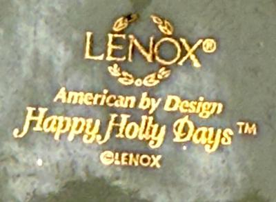 Sale Photo Thumbnail #136: 2 very nice Lenox Christmas holiday pieces.