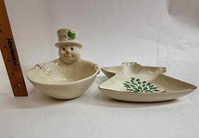Sale Photo Thumbnail #134: 2 very nice Lenox Christmas holiday pieces.