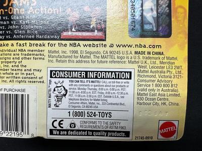 NBA JAMS "MICHAEL JORDAN" CHICAGO BULLS 98/99 SEASON FIGURE