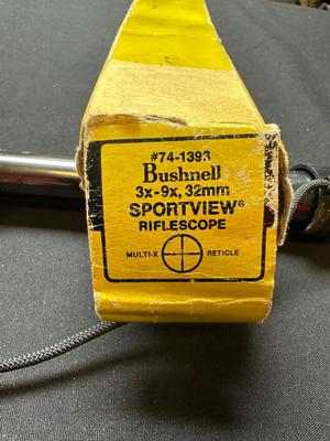 #74-1393 BUSHNELL SPORTVIEW RIFLESCOPE 3X-9X,32MM
