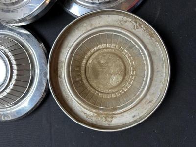 4 MATCHING VINTAGE CHEVROLET HUBCAPS