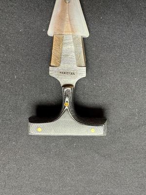 DAMASCUS PUSH DAGGER WITH SHEATH