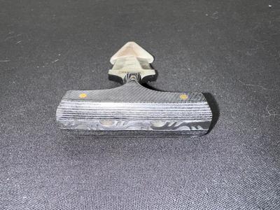 DAMASCUS PUSH DAGGER WITH SHEATH