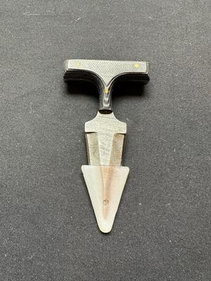 DAMASCUS PUSH DAGGER WITH SHEATH