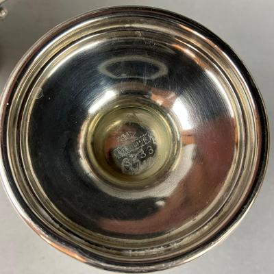 K621 Antique Mueck-Cary Silver Co. Royal Rose Sterling Cream & Sugar