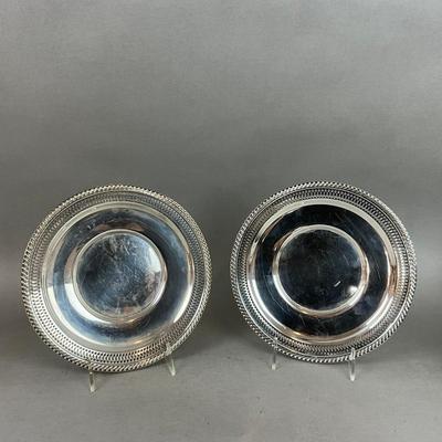 K622 Pair Of Sterling Silver Preisner Reticulated Plates/Trays