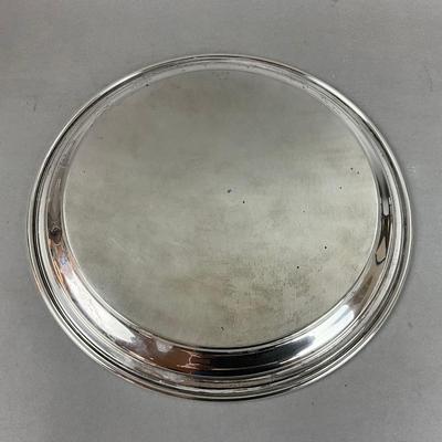 K627 Gorham Sterling Silver Roung Monogrammed Tray