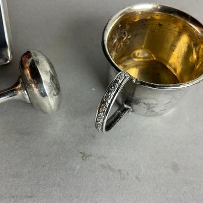 K636 Three Piece Sterling Silver Baby Set