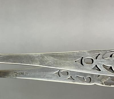 K639 Sterling Silver Weighted Pedestal Dish With Sterling Silver Tongs