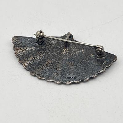 LOT 418: Sterling Silver Brooch/Pin Lot - 15.5 GTW