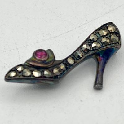 LOT 418: Sterling Silver Brooch/Pin Lot - 15.5 GTW