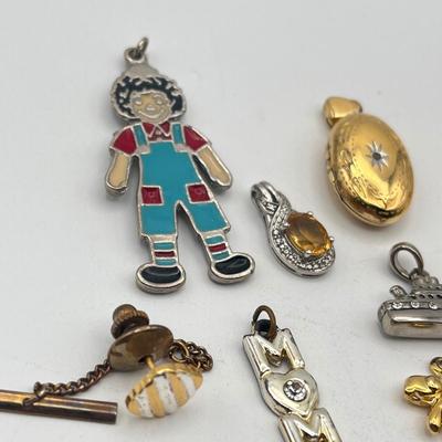 LOT 421: Collection of Pendants and Pins - Some Marked 925