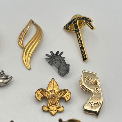 LOT 421: Collection of Pendants and Pins - Some Marked 925