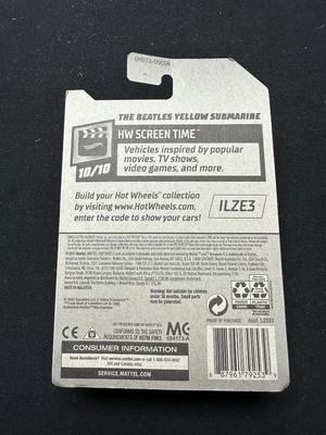 THE BEATLES YELLOW SUBMARINE 10/10 HOT WHEELS