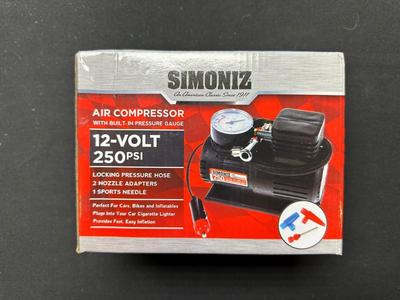 SIMONIZ 12-VOLT 250 PSI AIR COMPRESSOR