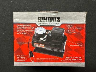 SIMONIZ 12-VOLT 250 PSI AIR COMPRESSOR