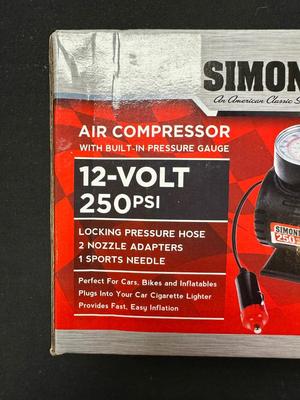 SIMONIZ 12-VOLT 250 PSI AIR COMPRESSOR