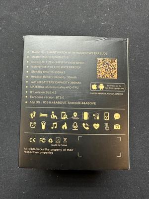 SMART WATCH WITH HIDDEN TWS HEADPHONE