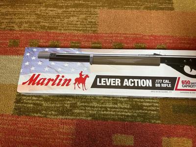 MARLIN LEVER ACTION .177cal BB RIFLE WITH 650 SHOT CAPACITY