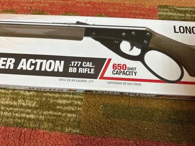 MARLIN LEVER ACTION .177cal BB RIFLE WITH 650 SHOT CAPACITY
