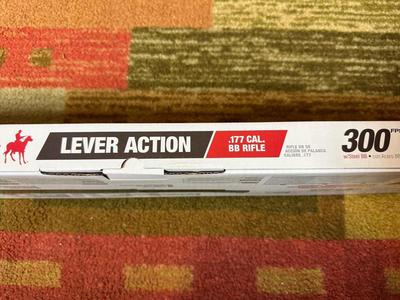 MARLIN LEVER ACTION .177cal BB RIFLE WITH 650 SHOT CAPACITY