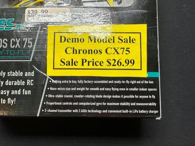 ARES CHRONOS CX 75 READY TO FLY HELICOPTER