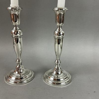 D643 Pair Of Sterling Silver Weighted EMPIRE Candlesticks