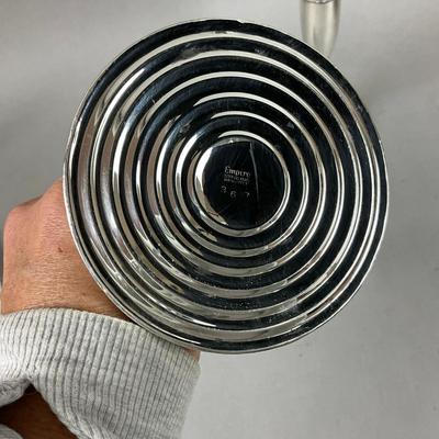 D643 Pair Of Sterling Silver Weighted EMPIRE Candlesticks