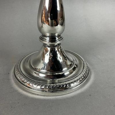 D645 Pair Of Sterling Silver Three Candlelabra Candlesticks By Mueck-Carey