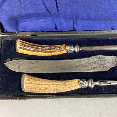 D647 Cased Harrison Brothers & Howson Three Piece Carving Set